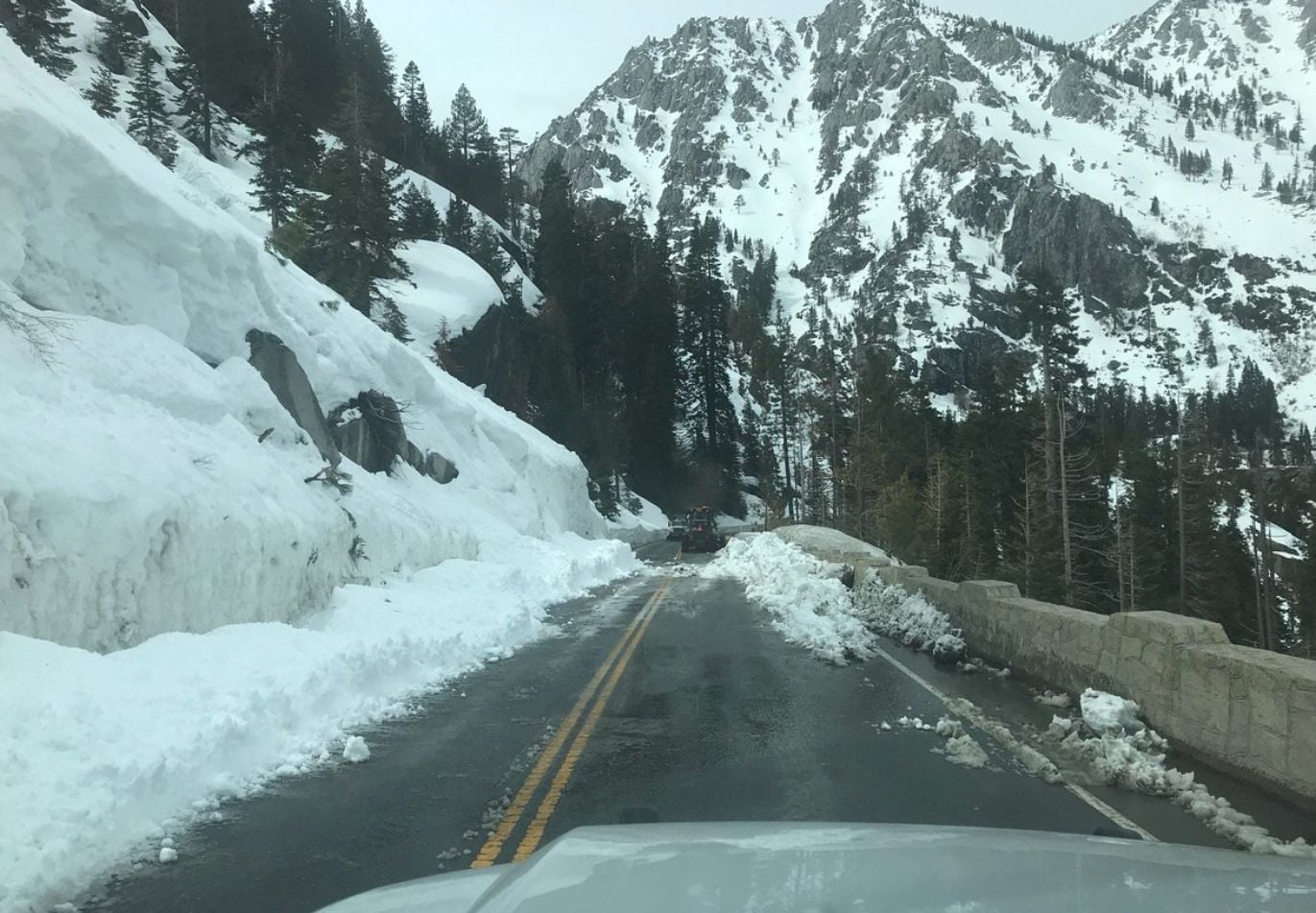 Highways 50 and 89 Shut Down Due To Avalanches Near Lake Tahoe