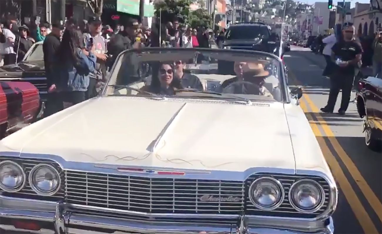 Video: Watch Mayor London Breed Riding In The LowRider Council Car Show