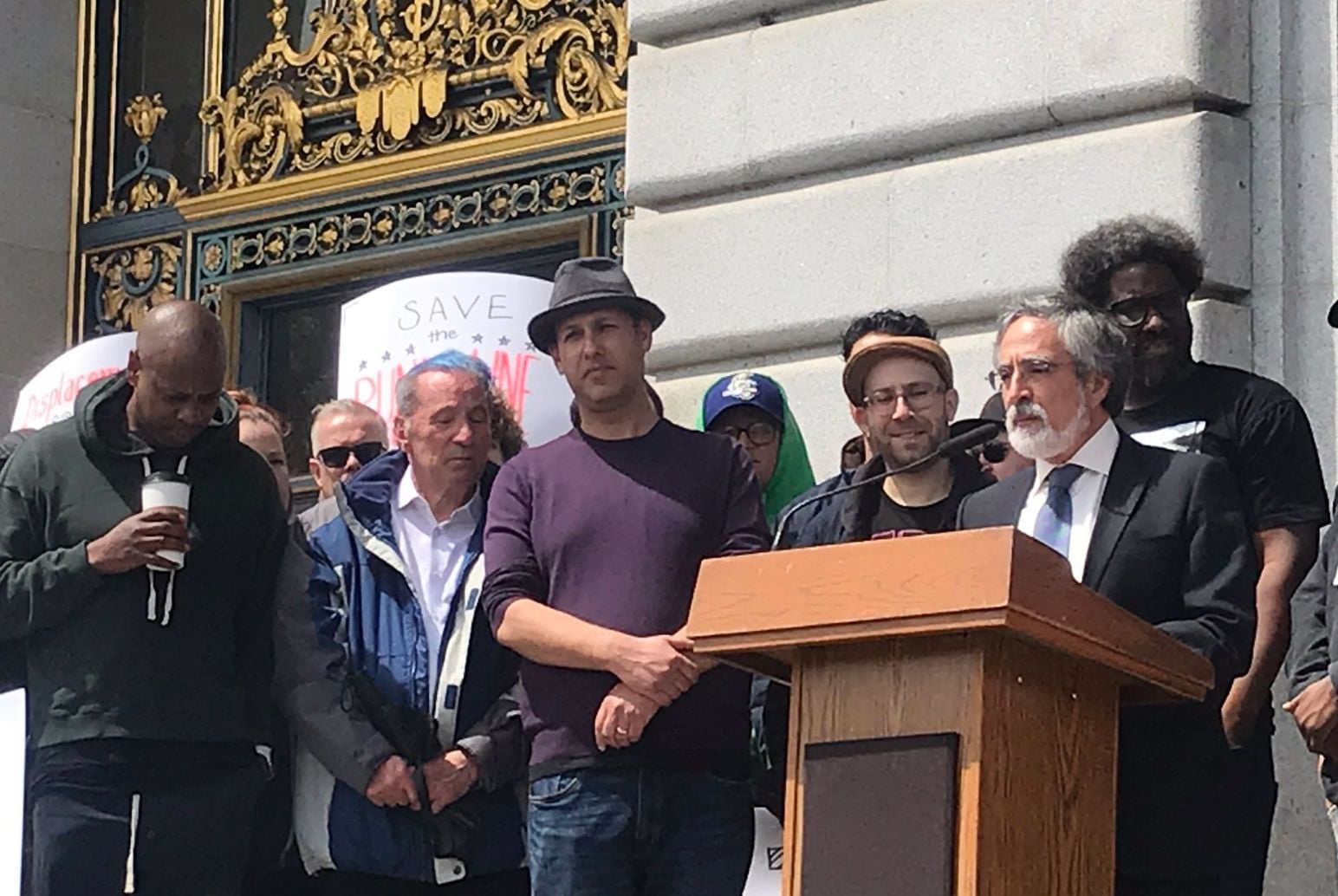 Dave Chappelle Joins Rally At City Hall To Save The Punch Line Comedy Club From Incoming Tenant, Google