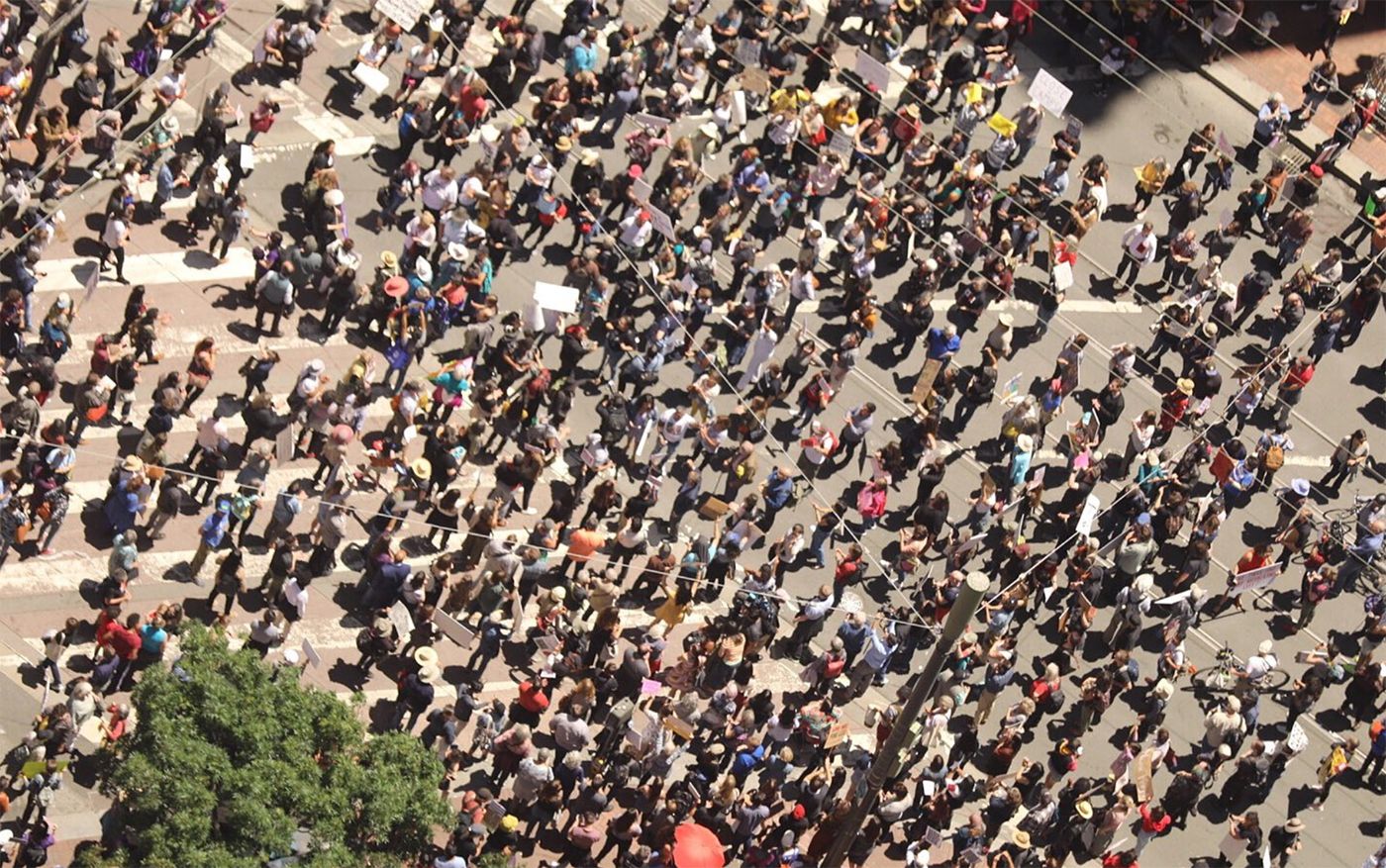 [Update] Rally Over ICE Detention Center Conditions Turns Into March That Shuts Down Market Street