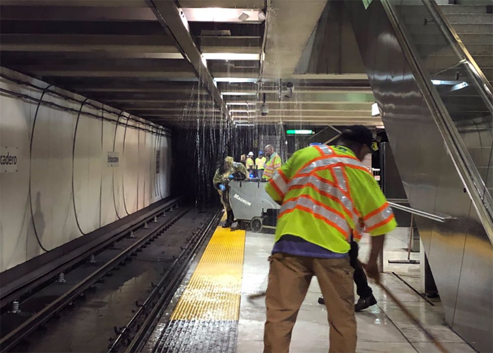 Muni Dumps Water On BART, Shuts Down Embarcadero Station