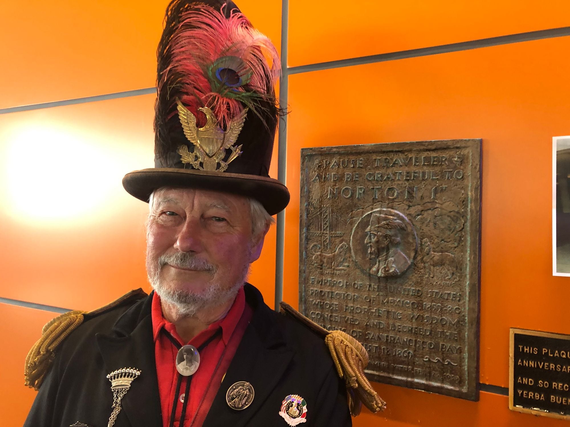 Photos: 80-Year-Old Emperor Norton Plaque Unveiled at the Salesforce Transit Center