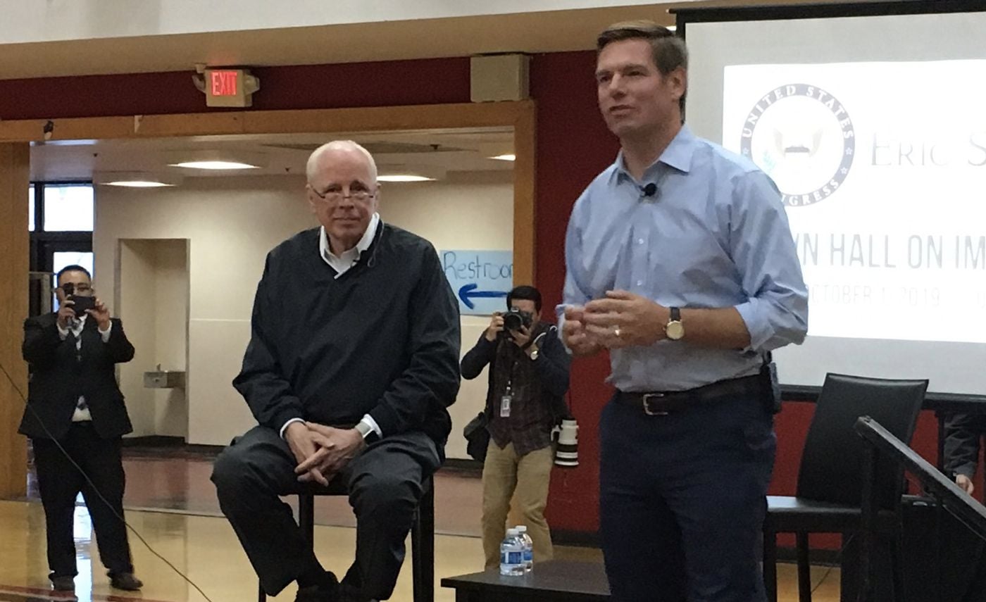 Eric Swalwell Hosts Town Hall On Impeachment With Nixon-Era Figure John Dean