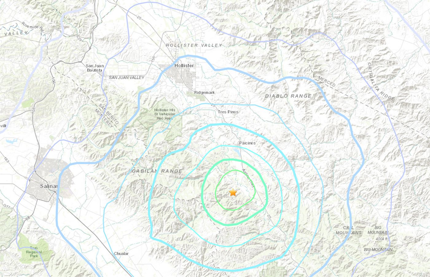 Three More Small Earthquakes Rattle Hollister Area Tuesday Morning
