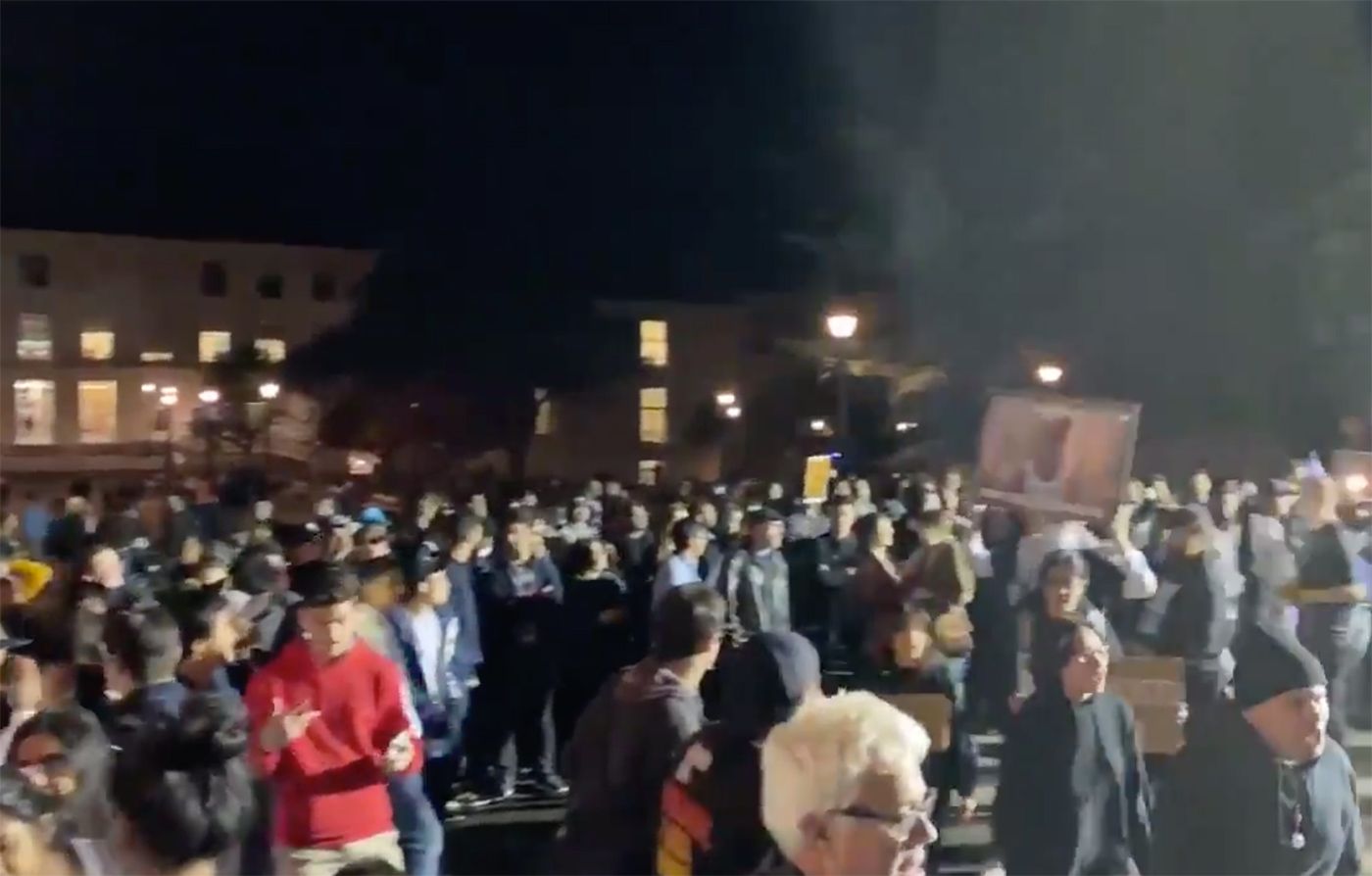 Hundreds Show Up To Protest Ann Coulter at UC Berkeley, Seven Arrested