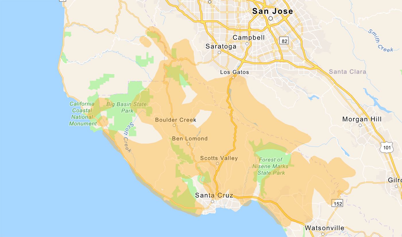 San Mateo Santa Clara and Santa Cruz Counties Added to PG E