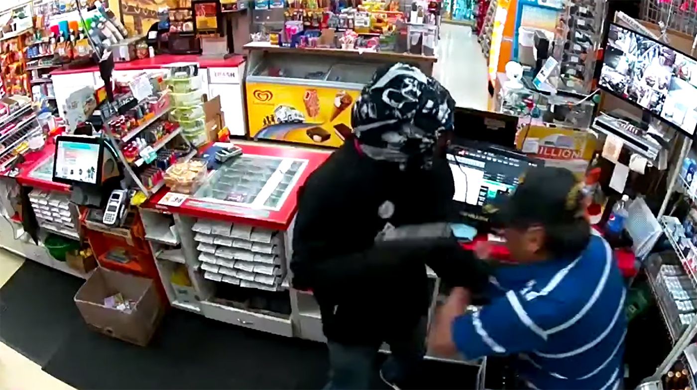 East Bay Convenience Store Robbery, Pistol-Whipping Caught On Video
