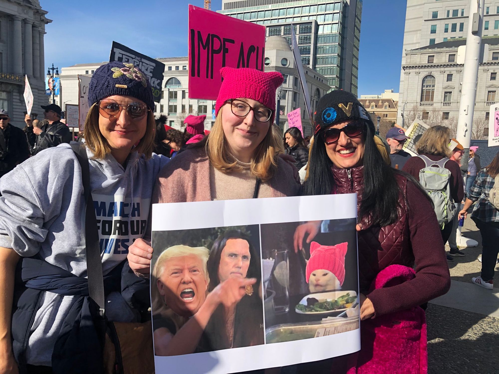Scenes From The 2020 Women's Marches Across The Bay Area