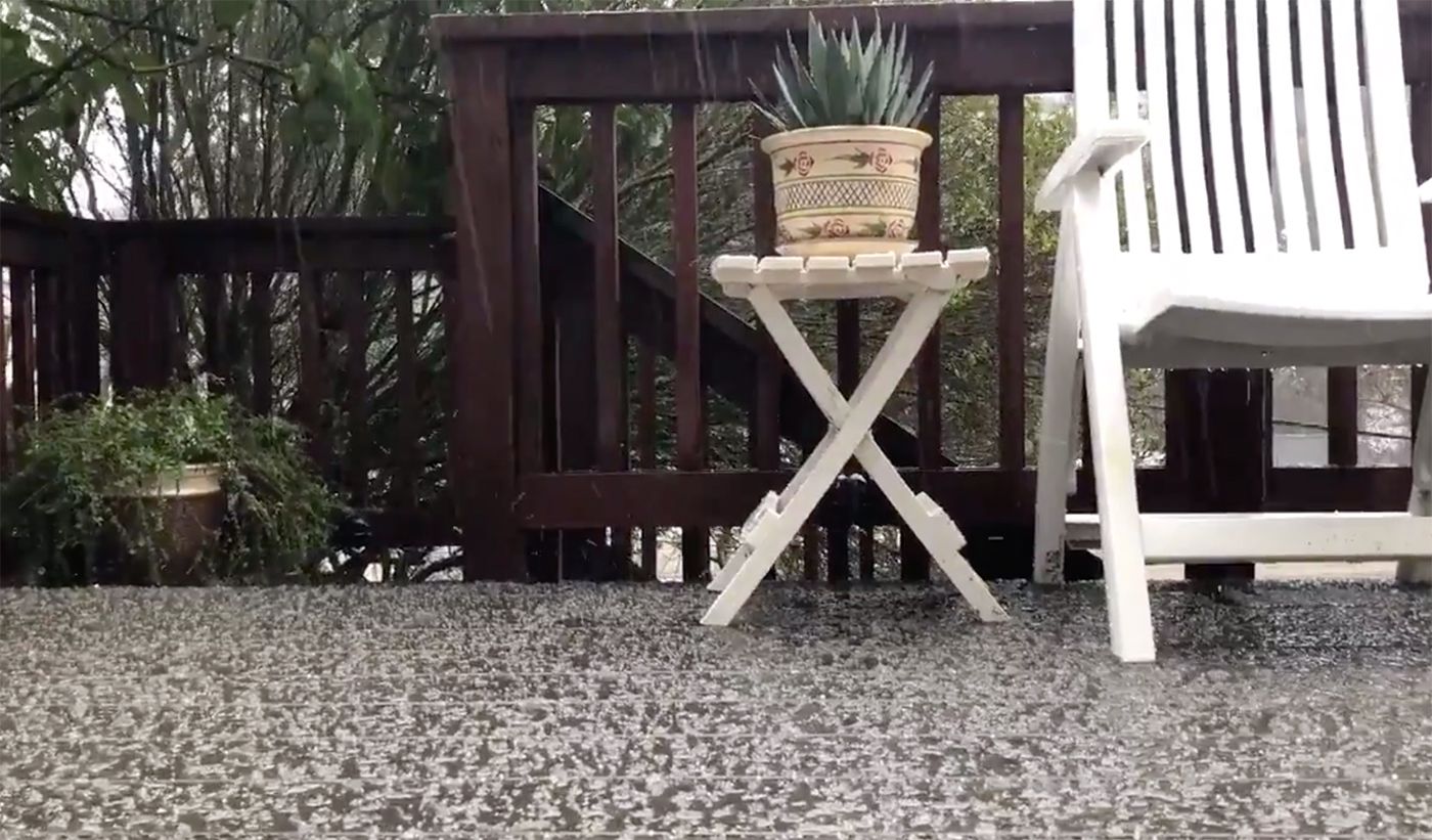 Winter Storm Brings Hail and... Thunder?