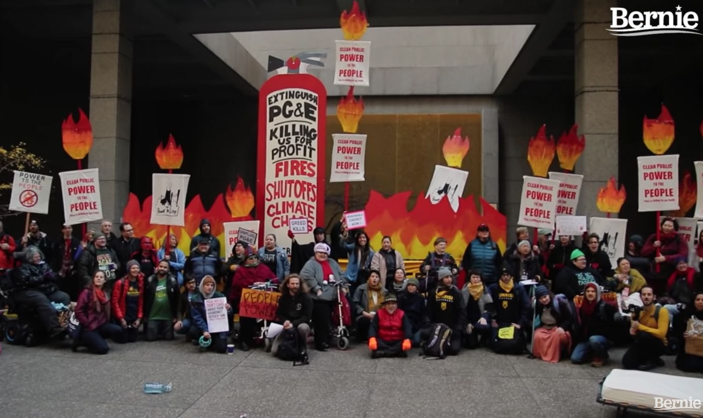New Bernie Sanders Ad Specifically Comes After PG&E