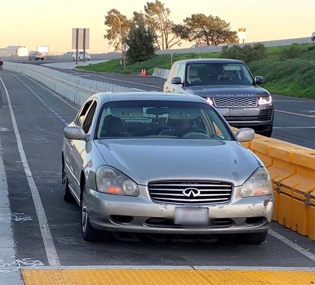Allegedly Drunk Woman Arrested After Driving Car Across Richmond Bridge In The Bike Lane
