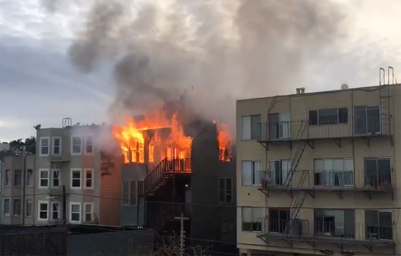 Dolores Street Building Burns With Airbnb Guests Still Inside (They Got Out)