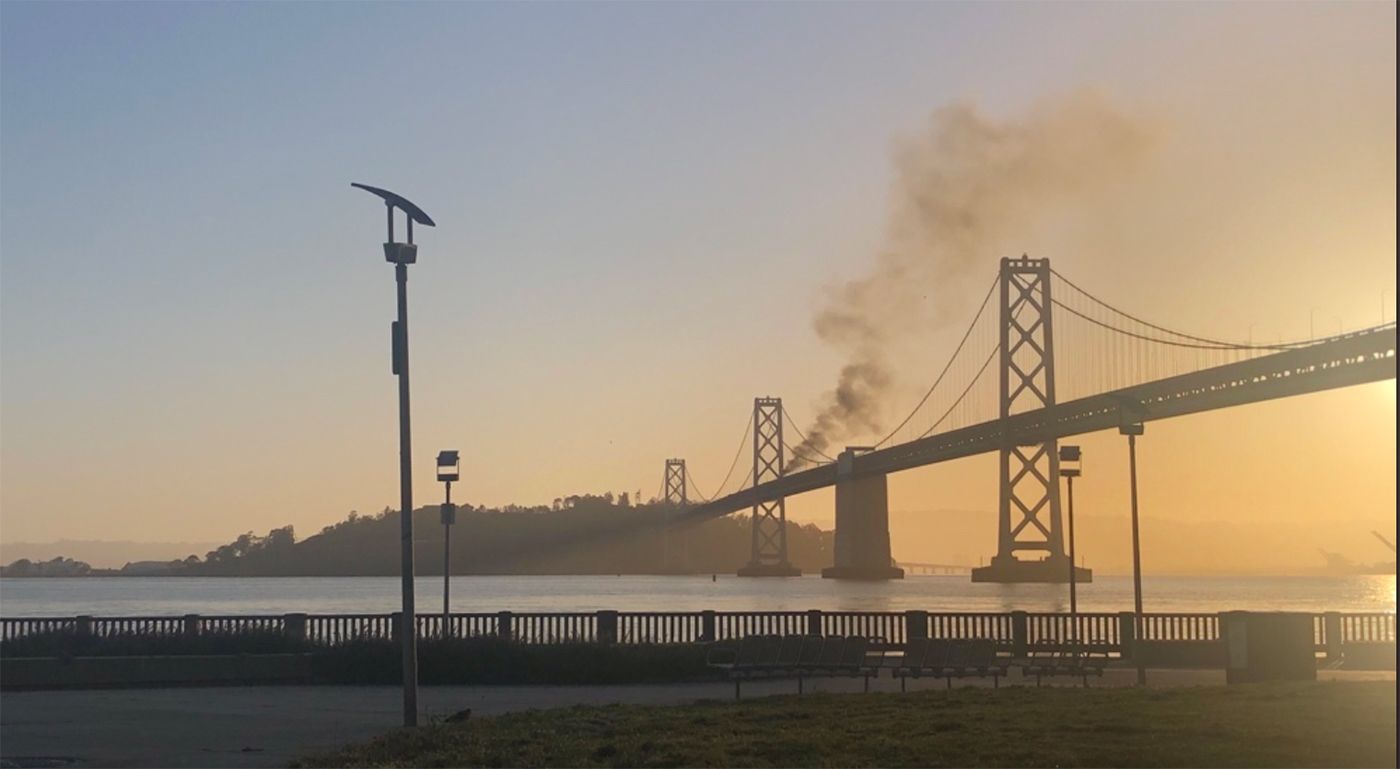 Exploded Minivan Causes Major Backup on Westbound Bay Bridge