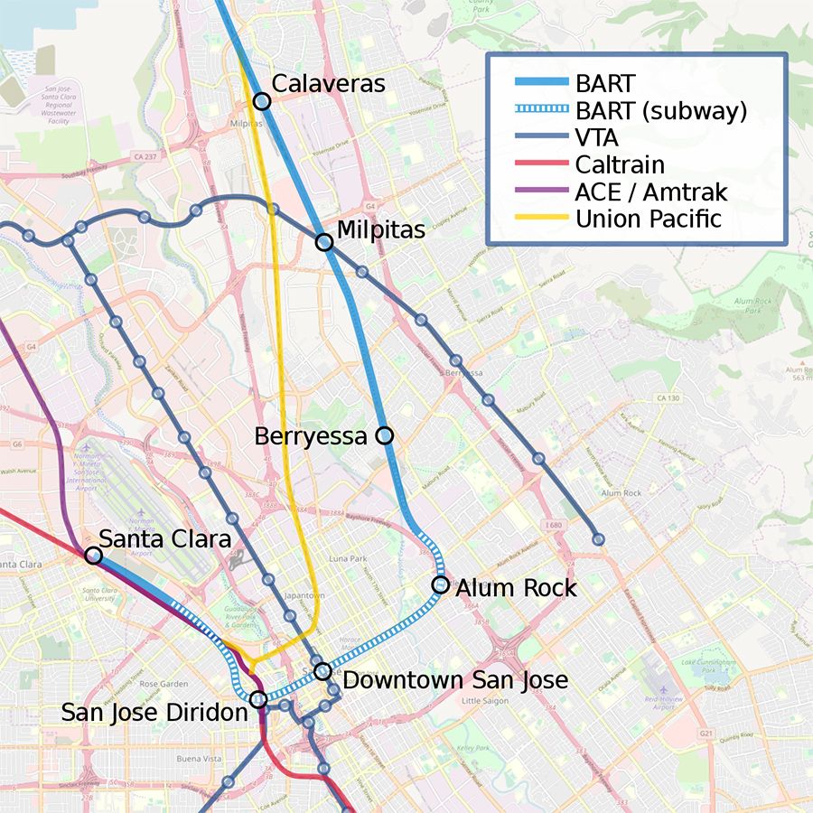 closest bart station to san jose