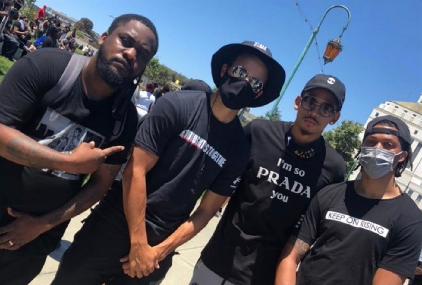 Steph and Ayesha Curry, Klay Thompson Join Peaceful Oakland Protest