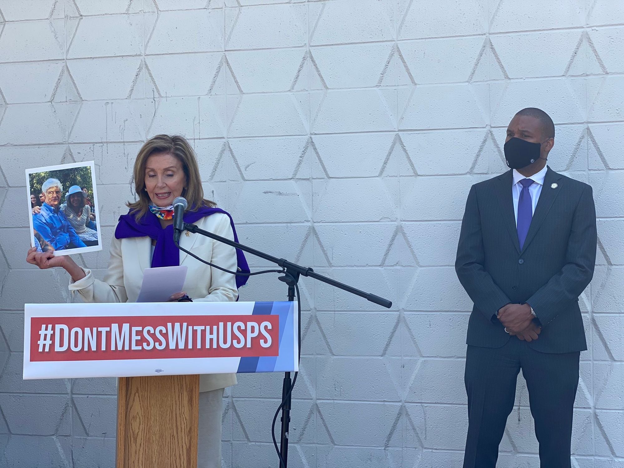 Pelosi Shows Up at Bayview Post Office After Winning Apparent Concessions On Mail Delivery