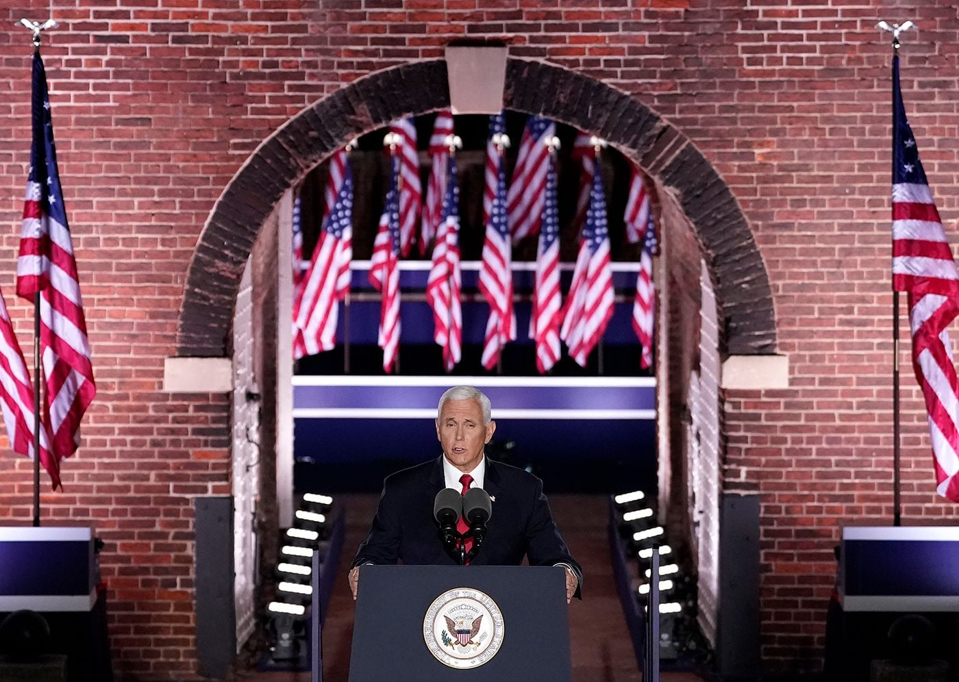 Pence Lies During RNC Speech Linking Oakland Shooting of Federal Officer With Protests, Instead of Right-Wing Fringe Group