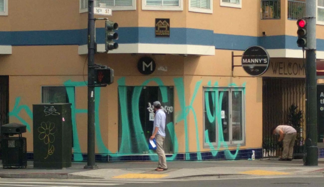 Day Around the Bay: Popular Mission District Cafe and Community Space Manny's Vandalized
