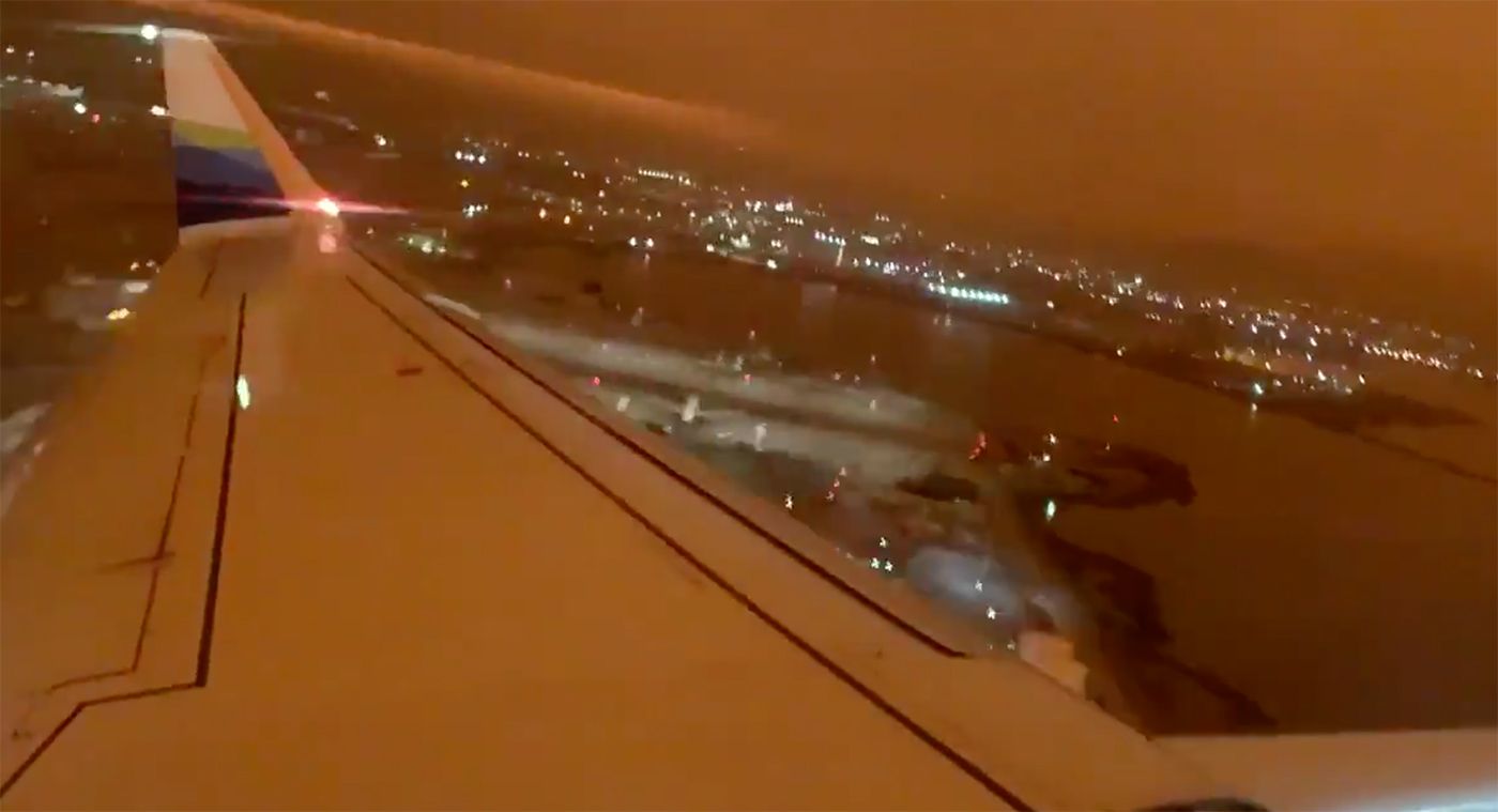 Here's a Video Of What It Looked Like Taking Off From SFO Into the Orange Smoke On Wednesday