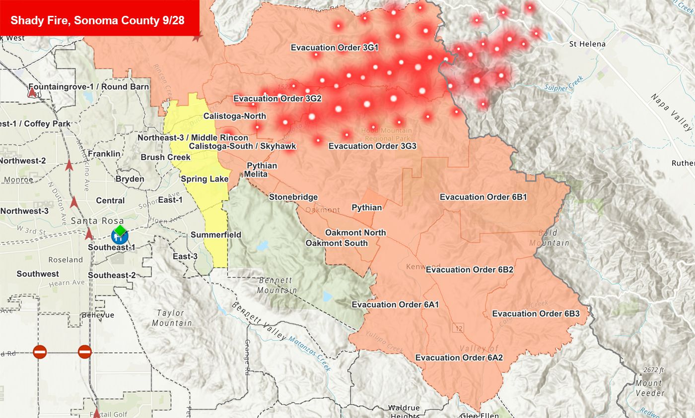 Wildfires Return to Areas of Wine Country Burned in 2017; Evacuation ...