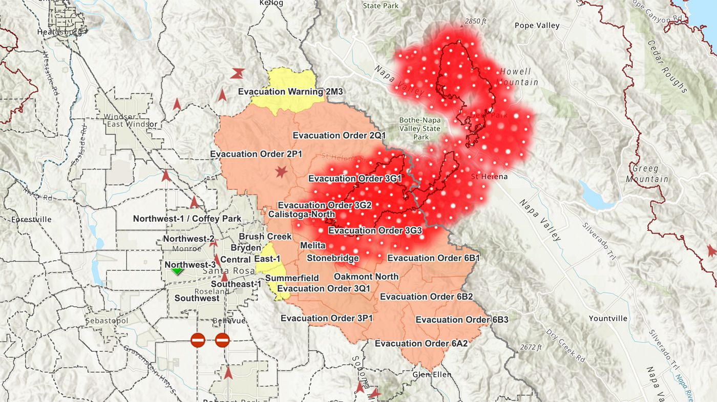 County Of Napa Fire Map - Map