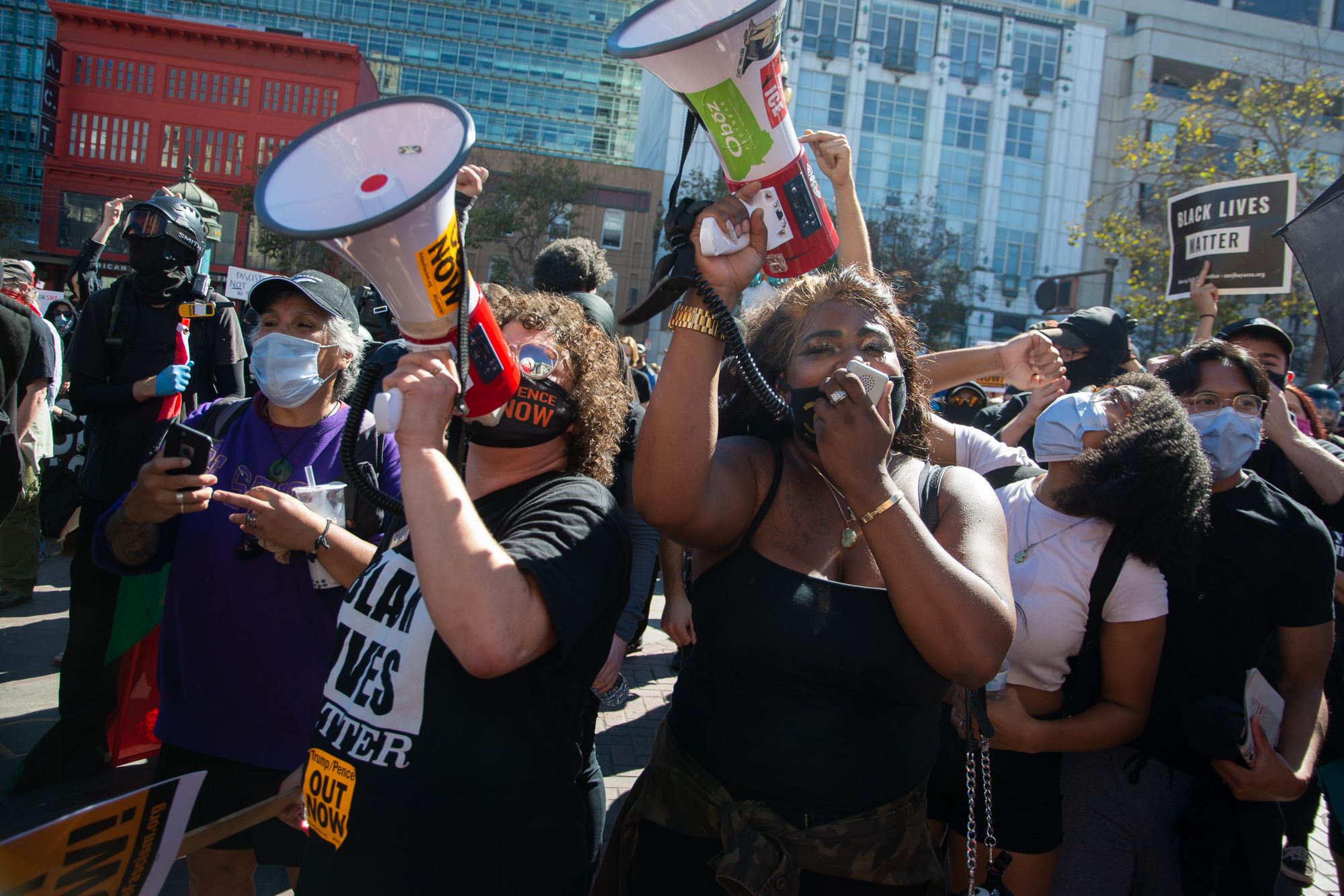 Trump Supporters Turn Out for Small 'Free Speech Rally' at UN Plaza, Outnumbered by Counter-Protesters