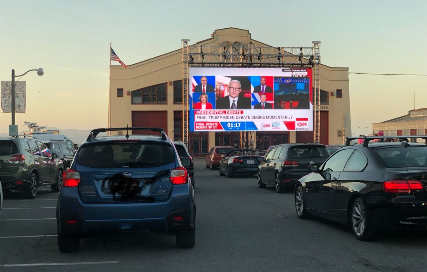 Friday Morning Constitutional: Debate Drive-In Viewing Party Draws Crowd