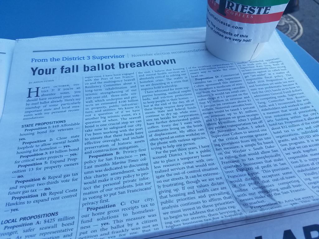Gadfly Local Publication the Marina Times Singled Out By Supervisors As Perhaps Unworthy of Advertising Dollars