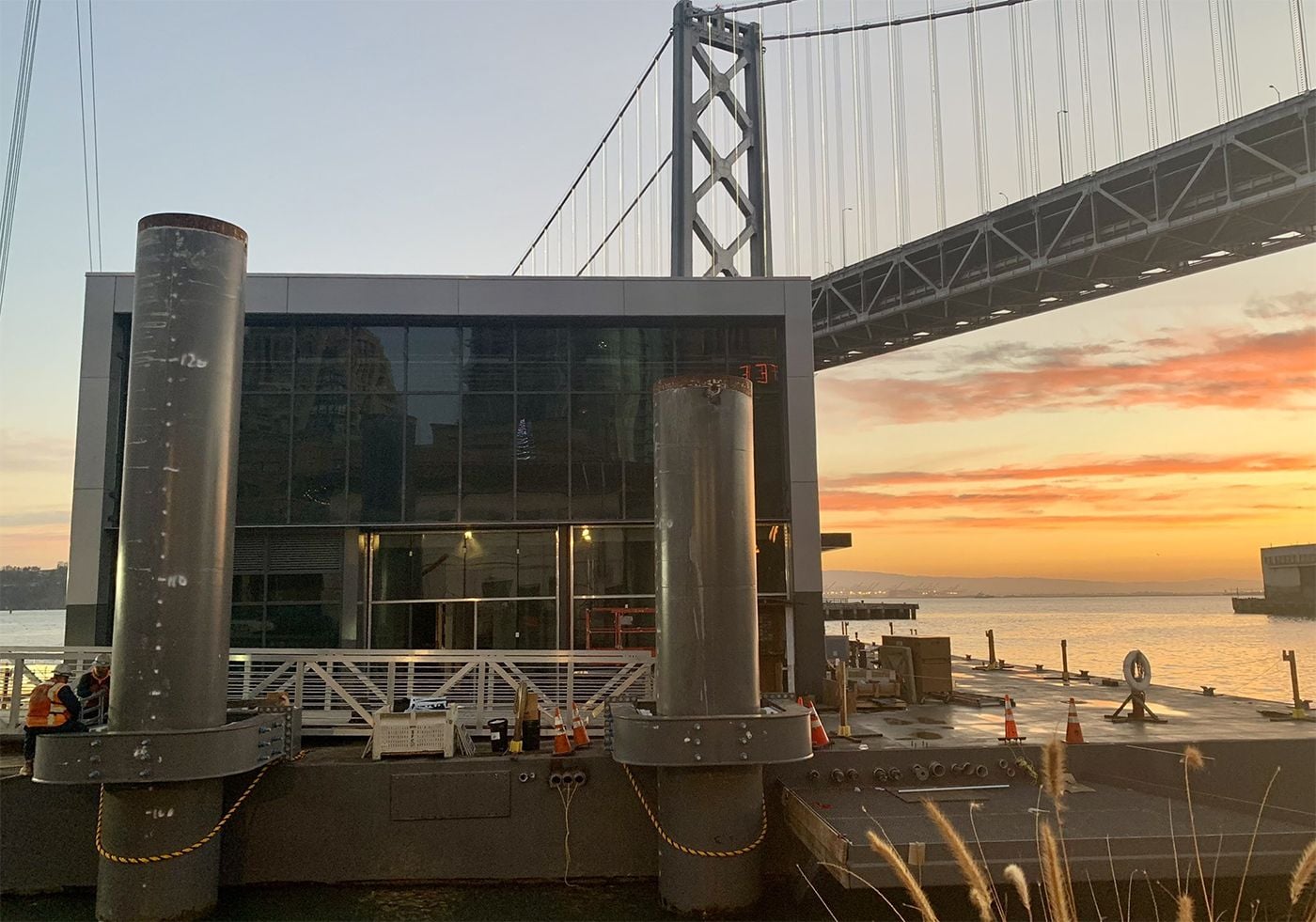 San Francisco's Newest Fire Station Floats Into Place at Pier 22 1/2
