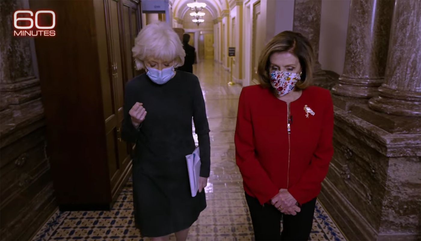 Pelosi Restates the Case On '60 Minutes' That Republicans Need to Push Trump to Resign