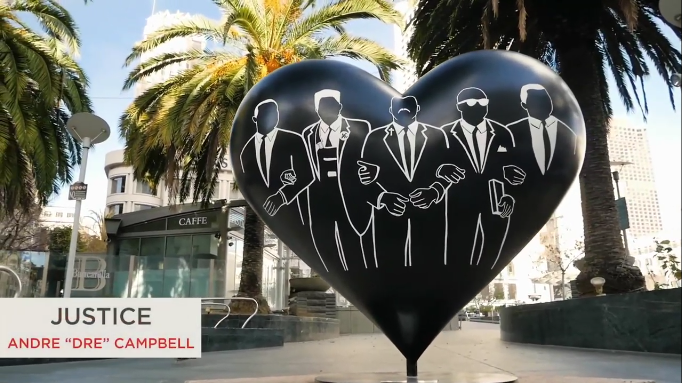 Art Hearts at Union Square San Francisco - Traveling with Sweeney