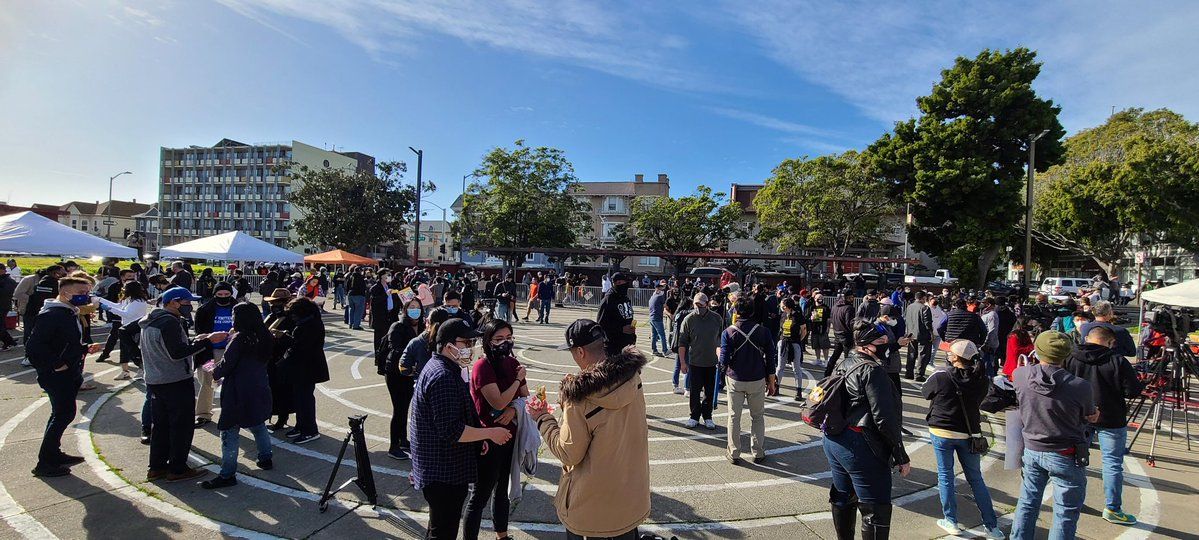 Oakland Communities Rally Together at Madison Park to Denounce Violence Against Asian Americans