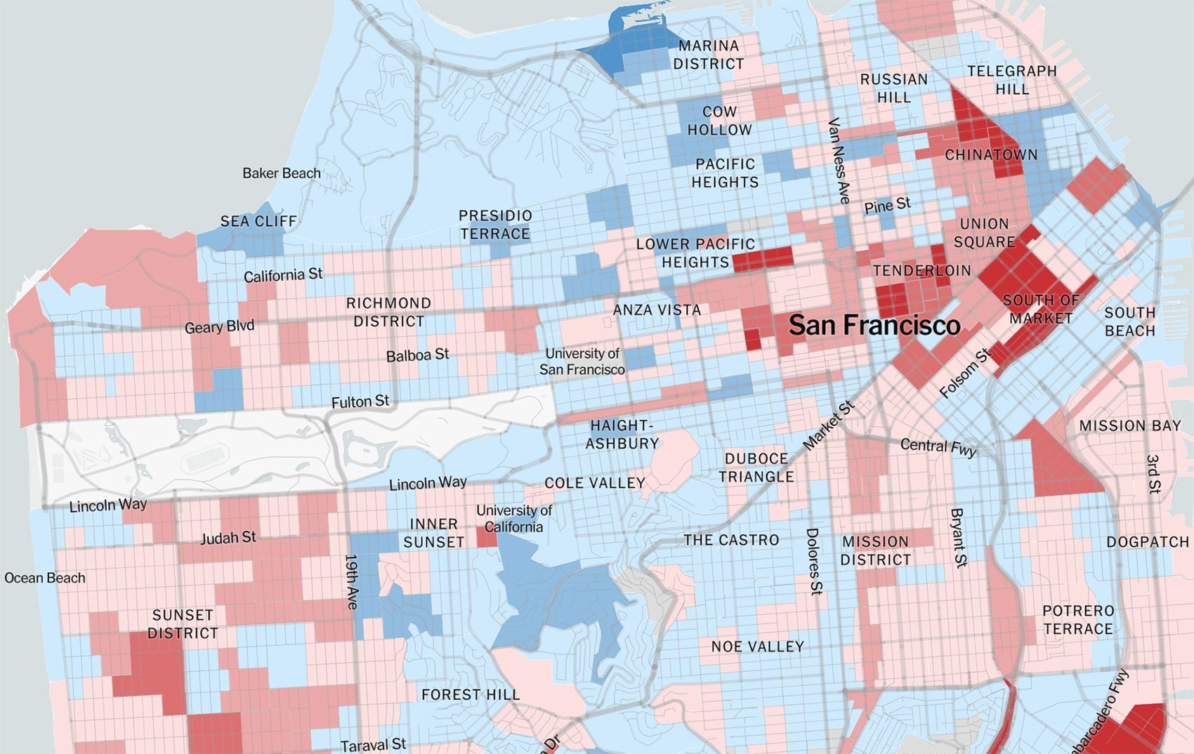 New Election Data for SF Shows Pockets of Trump Voters In Chinatown, the Tenderloin, the Marina, and the Avenues