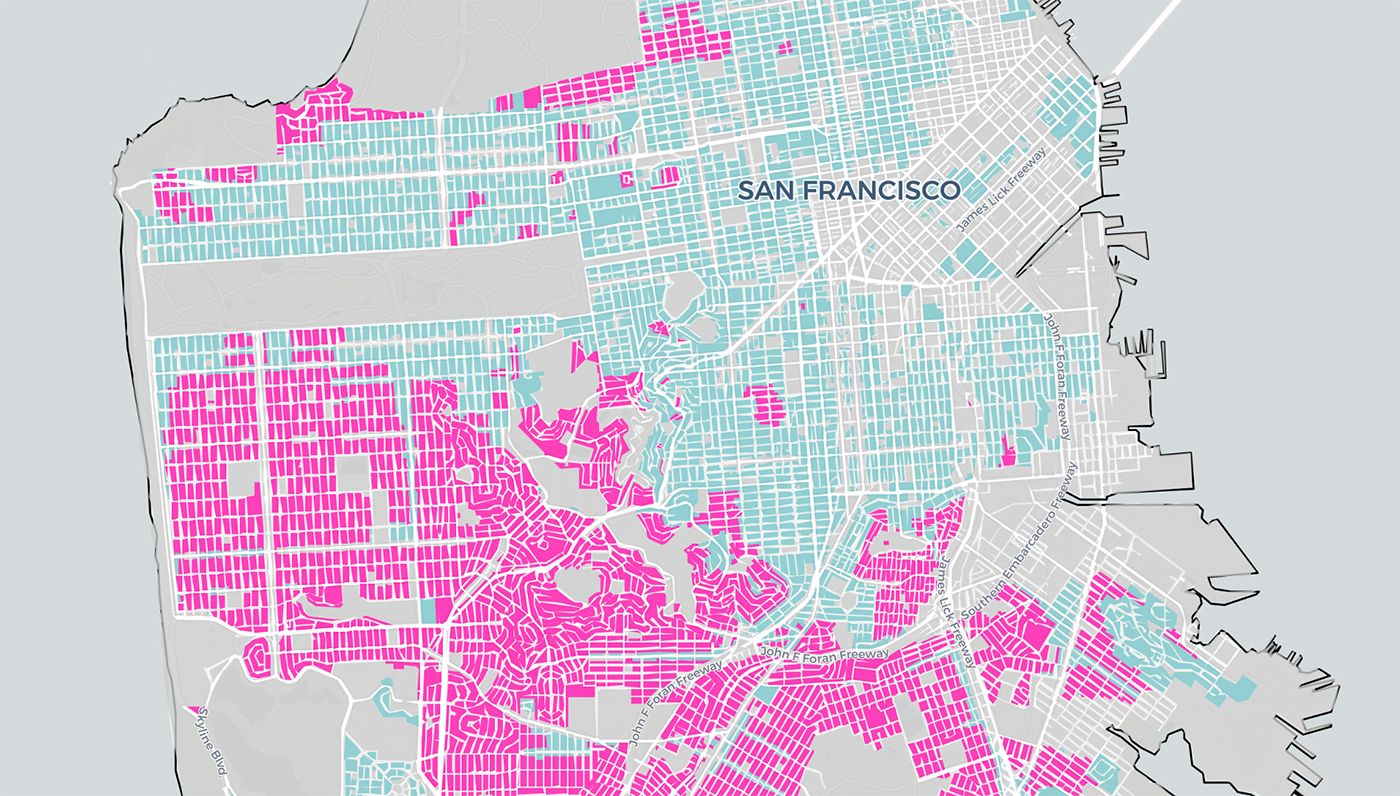 San Francisco Zoning Map Op-Ed: San Francisco Needs To Follow Berkeley's Lead And Get Rid Of  Single-Family Zoning