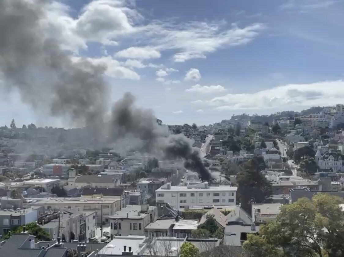Two-Alarm Fire Contained In Castro As Police Seek Knife-Wielding Suspected Linked to Blaze