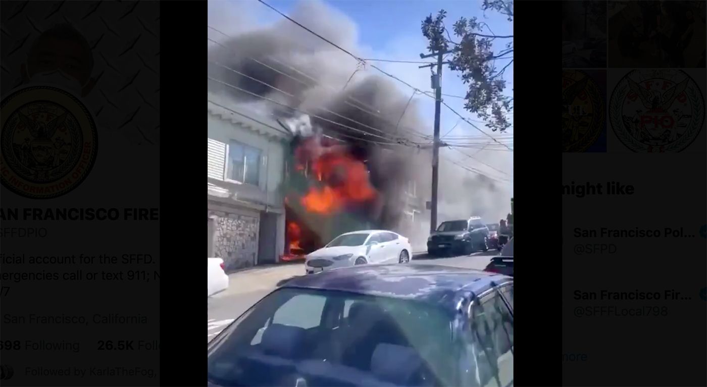 Seven People Injured In Outer Mission House Fire