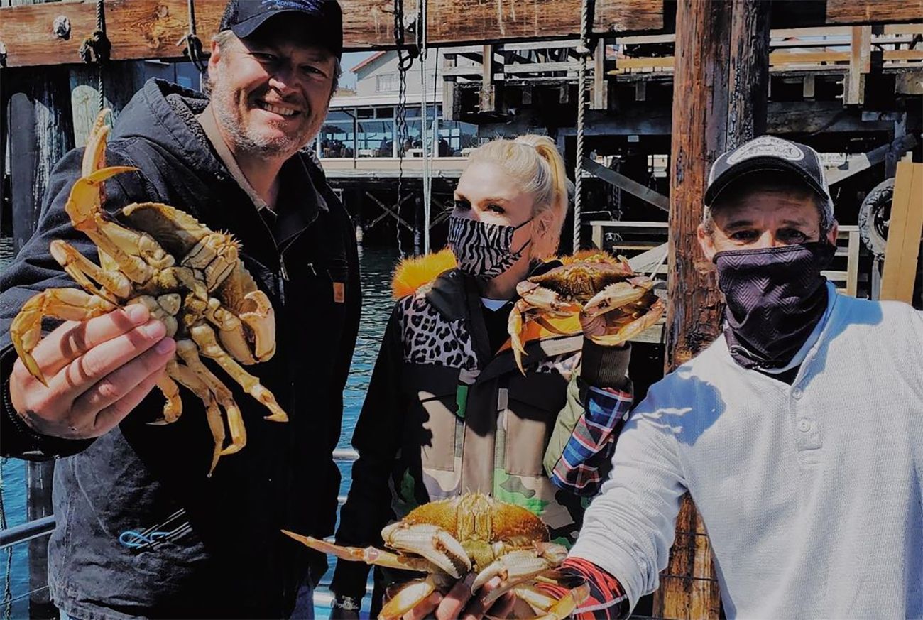 Gwen Stefani and Blake Shelton Came to NorCal to Go Crabbing Last Weekend