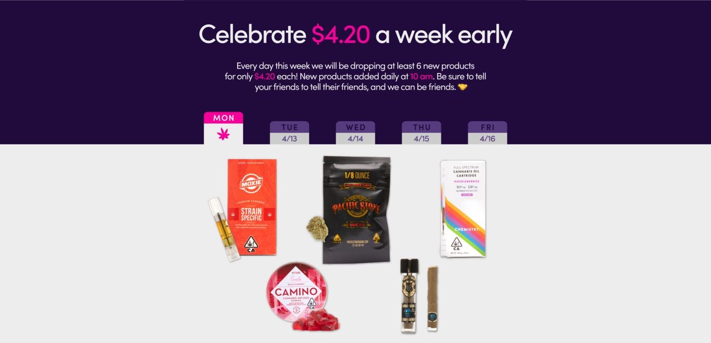 Amuse's 5 Best 4/20 Deals in San Francisco: Starting Monday 4/12 - Tuesday 4/20