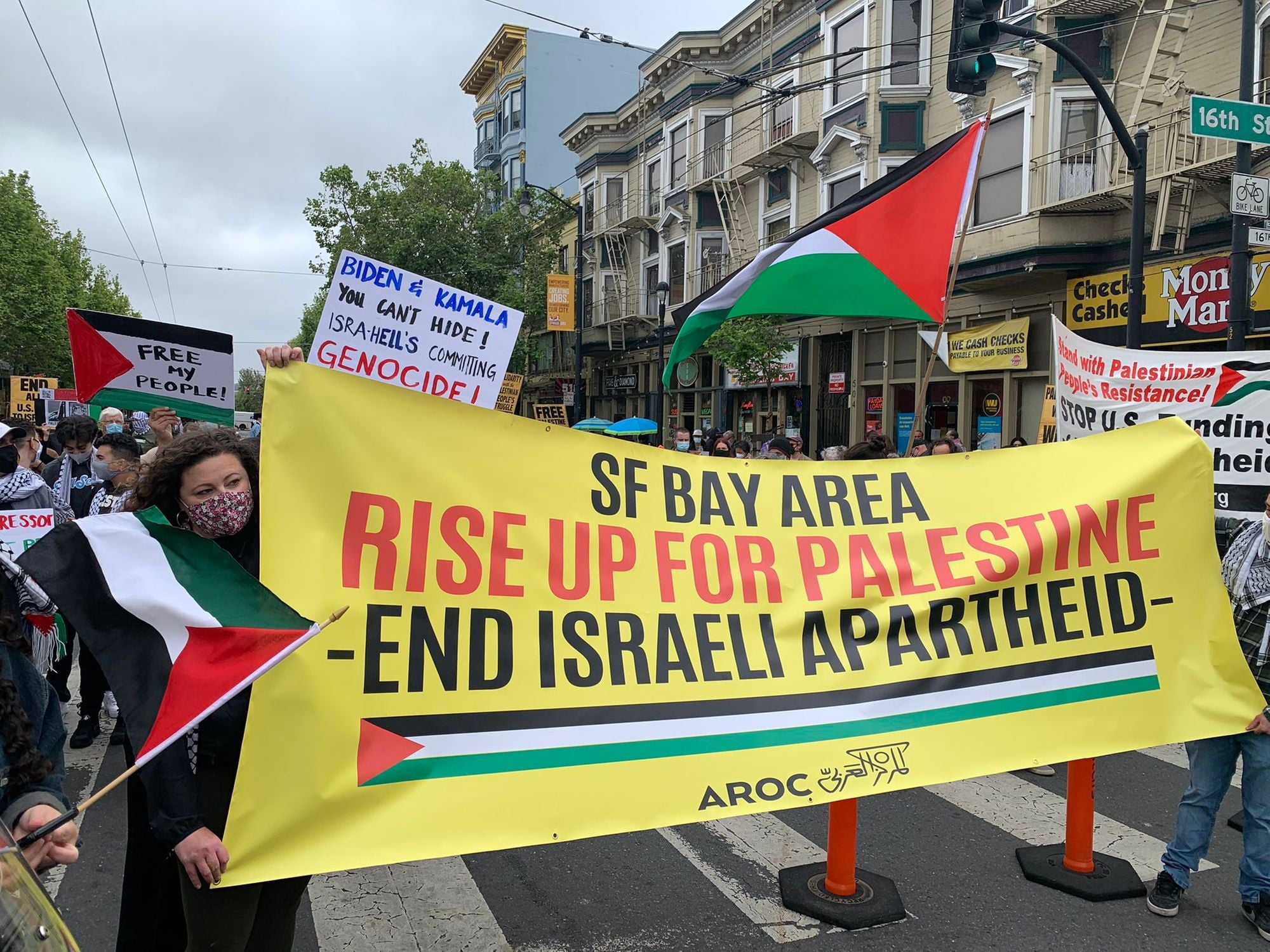 Scenes From This Weekend's 'Free Palestine' Demonstrations in San Francisco