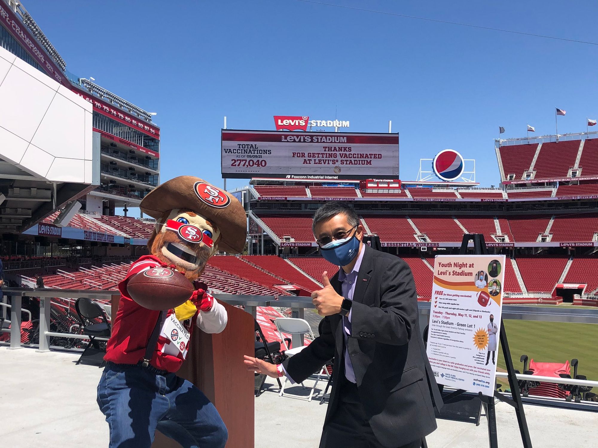 Levi's Stadium Throwing Teen Vaccination Parties With DJs and Oodles of  Goodies