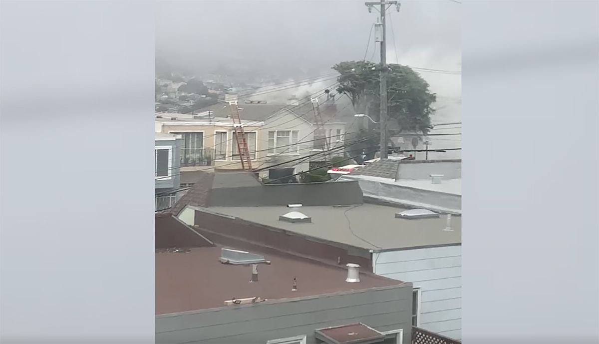 Two-Alarm House Fire Sends Smoke Into the Fog in Merced Heights
