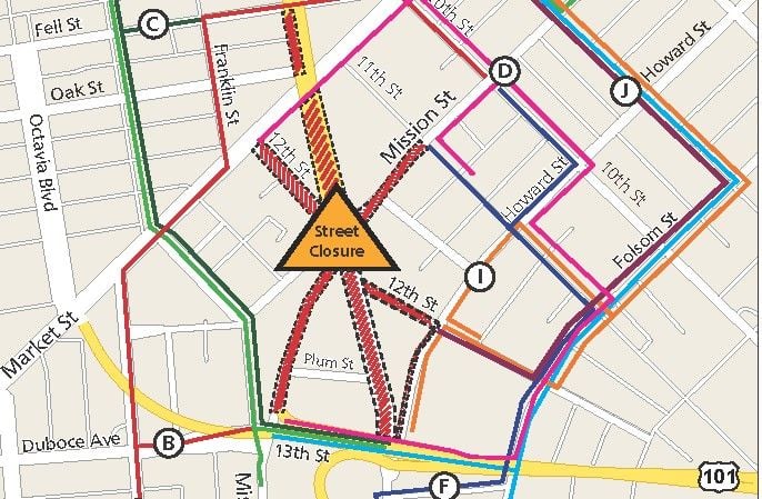Traffic Snarl Alert: Mission and South Van Ness Intersection Will Be Closed to All Traffic Next Week