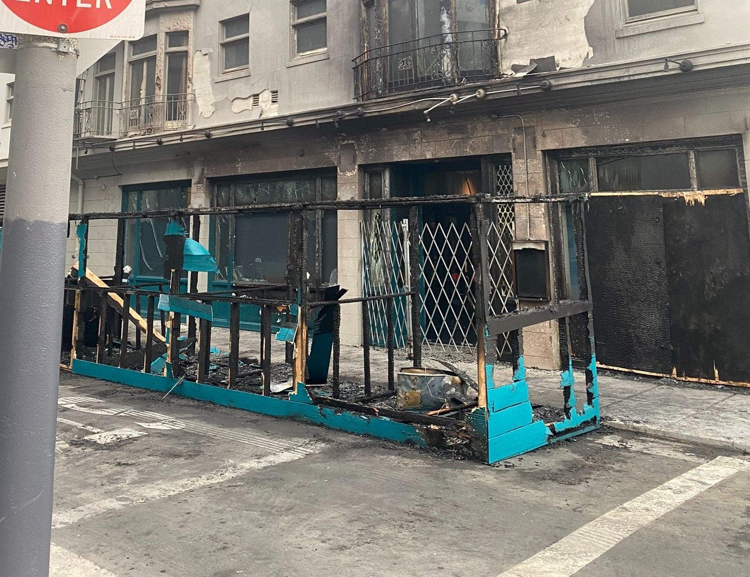Fire at Abandoned Van Ness Parklet Deemed ‘Suspicious’ by SFFD