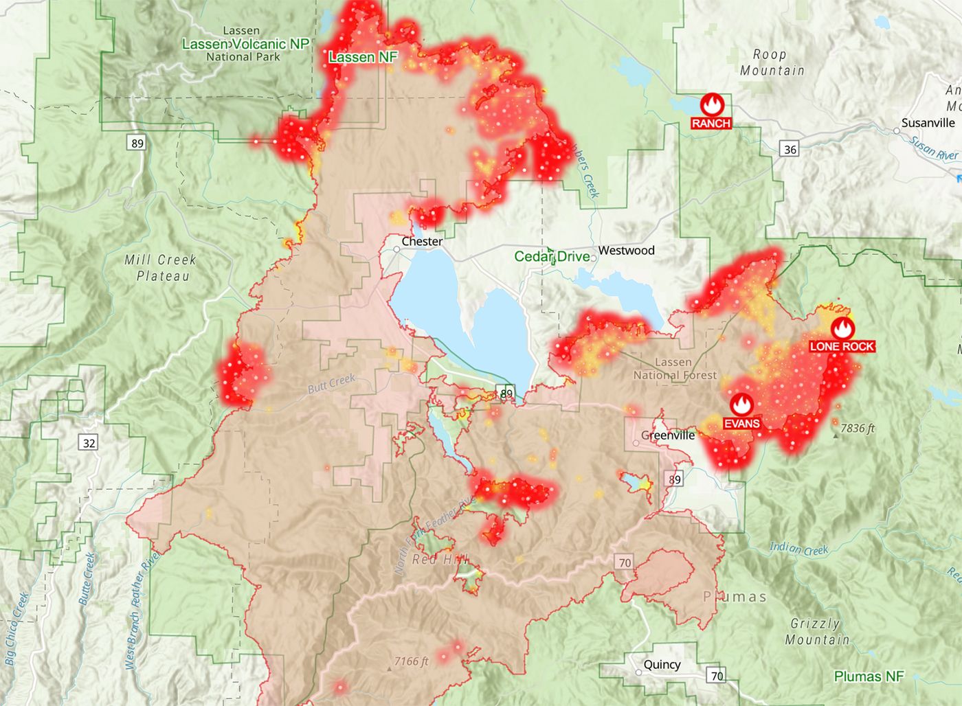 Images From Greenville, the Latest California Town Decimated By Wildfire