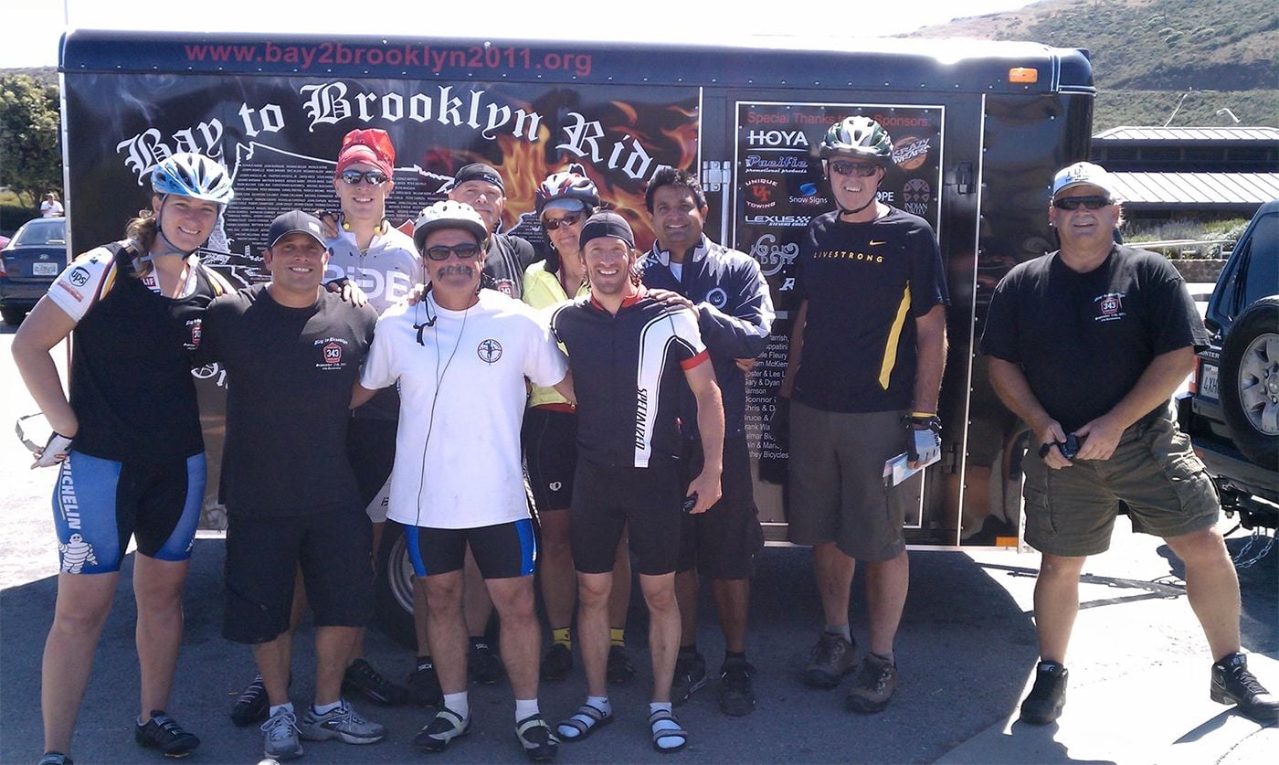 Group of Bay Area Firefighters Depart On Cross-Country Bike Trip to Mark 20th Anniversary of 9/11