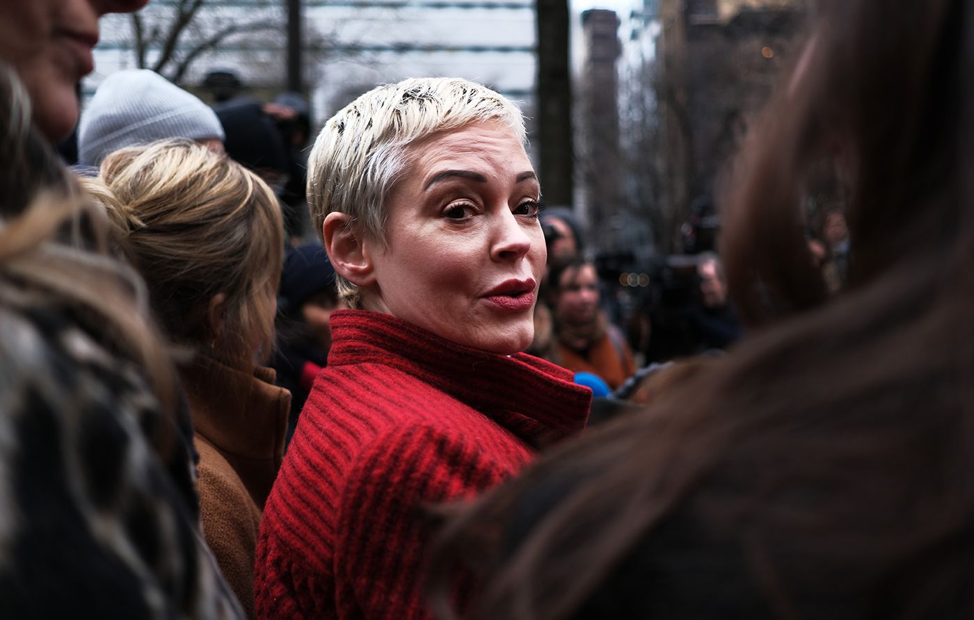 Now Rose McGowan Is Campaigning For Larry Elder, Claims Newsom's Wife Tried to Silence Her About Weinstein