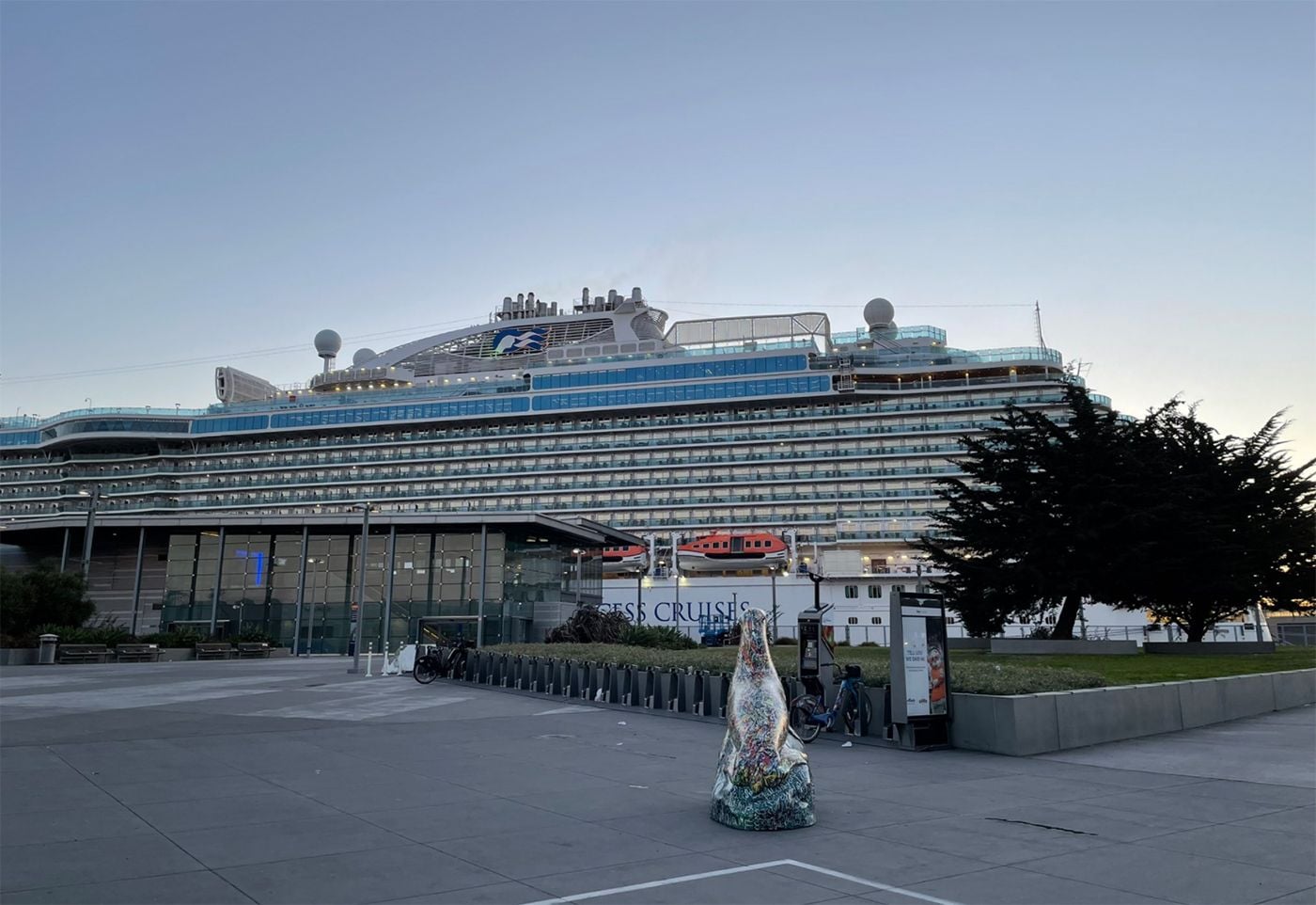 The Majestic Princess, the First Cruise Ship to Dock In SF In 19 Months, Arrives at Pier 27