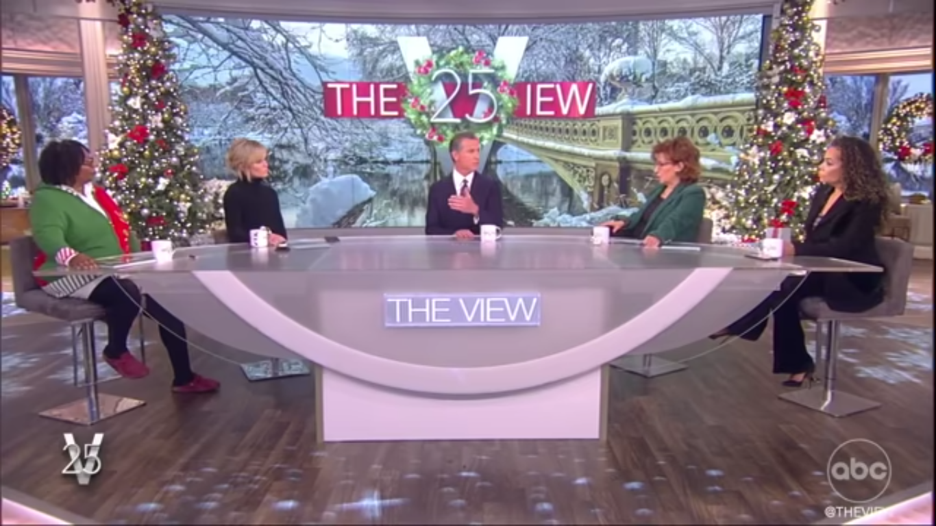 Gavin Goes on ‘The View,’ Takes Pot Shots at Florida Governor Ron DeSantis Over COVID