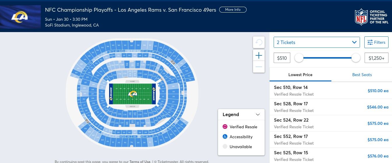 L.A. Rams Refused to Sell Playoff Tickets to Bay Area, Fearing Visiting  Fans Would Take Over Stadium Again