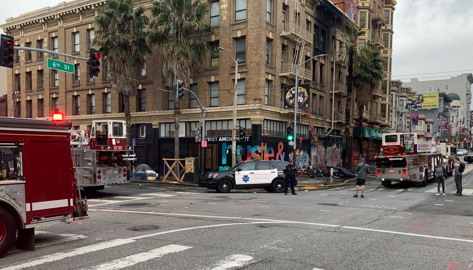 15 People Rescued From One-Alarm Fire in SoMa; at Least 8 People Injured and 7 Pets Saved